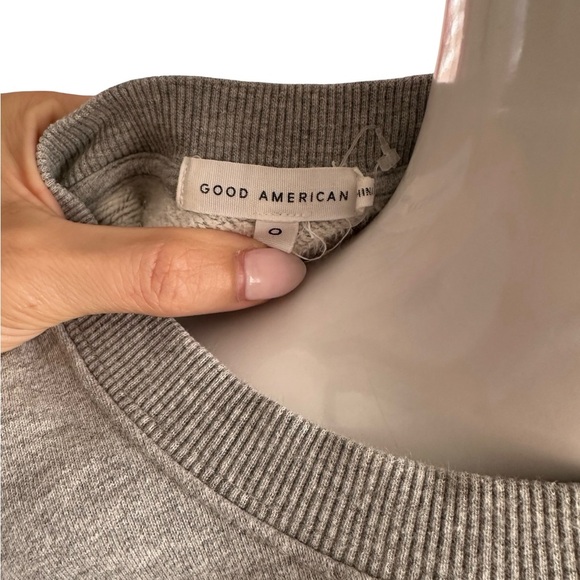 Good American Heather Gray Sweatshirt - Picture 2 of 9